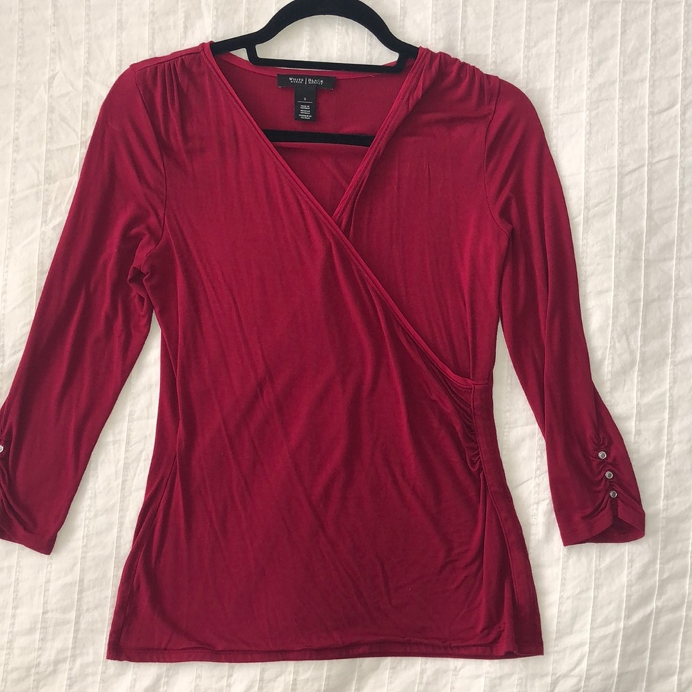 White House Black Market Wrap Top